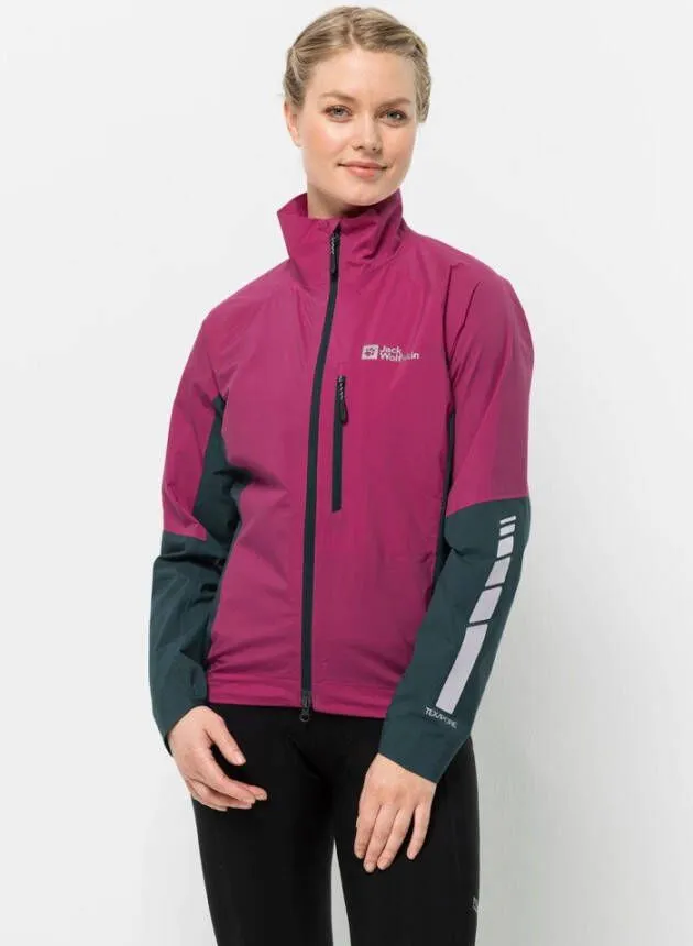JACK WOLFSKIN MOROBBIA 2.5L JACKET WOMEN FIETSREGENJACK DAMES XXL NEW MAGENTA NEW MAGENTA